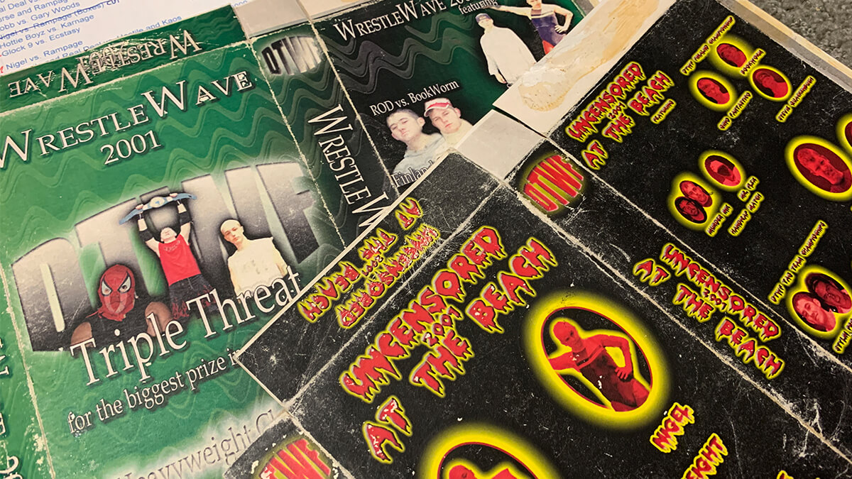 Down Town Wrestling Federation DTWF VHS covers