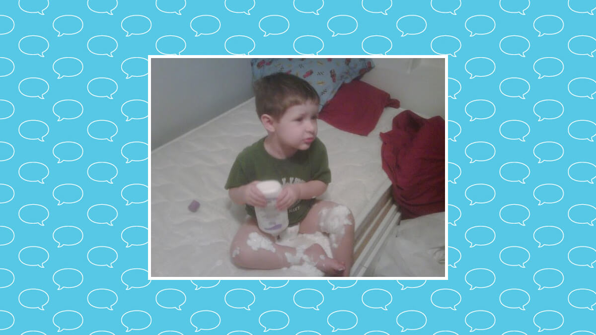 Hunter with hand lotion