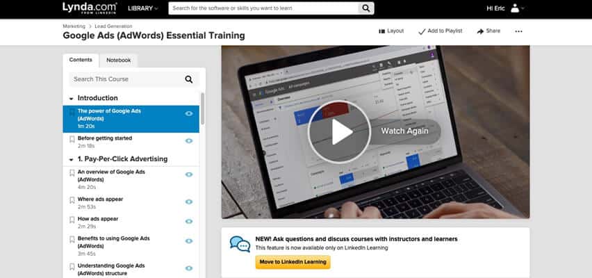 Lynda.com Google Ads (Adwords) Essential Training