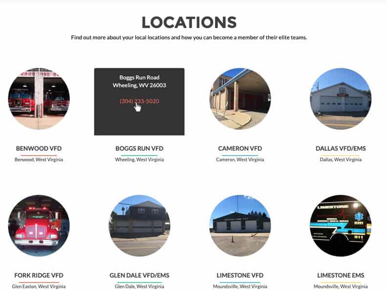 Marshall County West Virginia Volunteer Locations