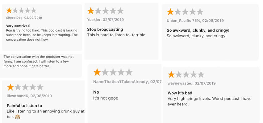 Bad Podcast Reviews