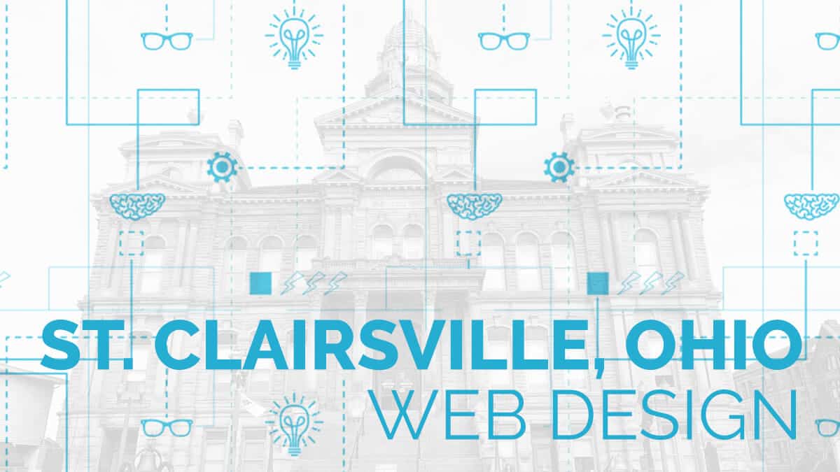 St. Clairsville Web Design - Eric Hersey Branding over City Building