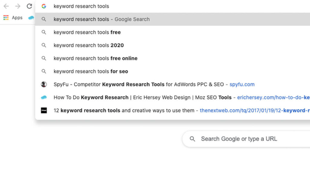 Google Autosuggest - Keyword Research Tools